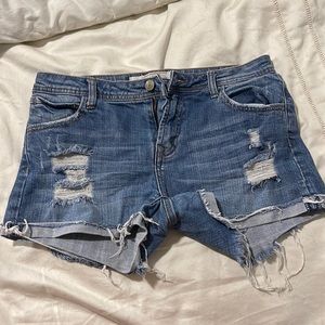 Midrise Large Jean Shorts